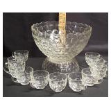 Federal Glass Punch Bowl Yorktown (Colonial)