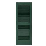 14.5 in. X 60 in. Louvered Vinyl Exterior Shutters
