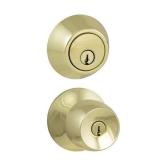 Naples Polished Brass Combo Pack with Single Cylin