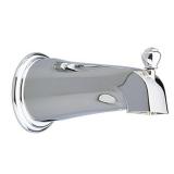 Decorative Metal Diverter Tub Spout in Chrome