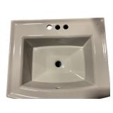 Duravit White Bathroom Sink with Three Holes - Bat