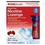 CVS Health Nicotine Mini Lozenge, 2mg, Cherry Ice,