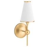 Parohn 1-Light Brushed Moderne Brass Wall Sconce