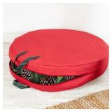 Honey-Can-Do 30" Canvas Wreath Storage, Red