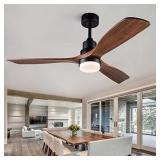 BOJUE 52 Inch Ceiling Fans with Lights and Remote