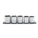 1/2 in. Drive Metric Large Socket Set (5-Piece)