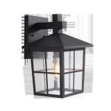 Greene Black One-Light Large Oudtoor Wall Lantern