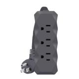 6 Ft. 3-Outlet Surge Protector Gray