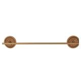 Zuri Wall Mount Wood and Gold Finish Towel Bar 24