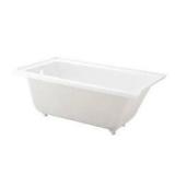 66x32 Acrylic LH Drop-In Bathtub w/ Integral Tile