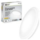 20 in. Low Profile LED Flush Mount Round Ceiling L