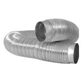 4 in. X 6 Ft. Heavy Duty Aluminum Duct with Collar