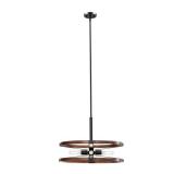 Rockland 60-Watt 4-Light Matte Black Pendant with