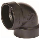 2 in. ABS DWV 90-Degree Hub X Hub Vent Elbow