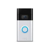 Ring WiFi Wired/Wireless Smart Video Doorbell, Sil