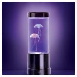 9 in. Black Indoor Jellyfish Table Lamp with RGB L