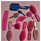 11 Pc Combs & Brushes Doll Barbie Other