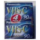 PANASONIC VHS-C TC-30 Super High Grade Cassettes