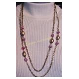 CORO One Strand 60" Bead Chain Necklace