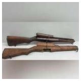(2) M1 Garand Stocks with Front and Rear Hand Guards