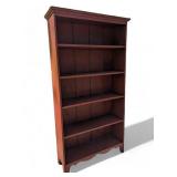 Red Amish made bookshelf five shelves 72 in high p