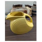 fiestaware pitcher yellow 7 in