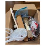 box. Lot of crafting items another household items