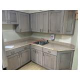 LOT - CABINETS AND COUNTERTOP W/ SINK