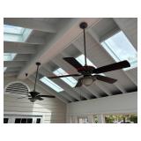 (2) HUNTER CEILING FANS W/ EXTENSIONS