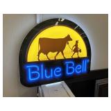 "BLUE BELL" ILLUMINATED SIGN