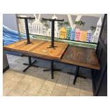 (2) 42 X 30 WOODEN DINING TABLE