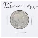 1895 Silver Barber Quarter