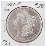1921-P Morgan Silver Dollar Coin BU