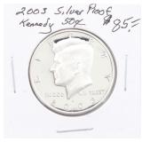 2003 Silver PROOF Kennedy Half Dollar Coin