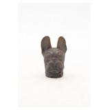 Antique French Bulldog Cast Iron Paper Weight