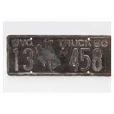 1950 Wyoming Automobile License Plate