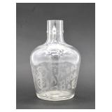 Antique Bayless Bros & Co. Etched Whiskey Bottle