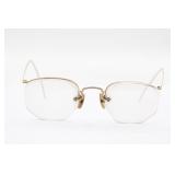 Vintage 10K Gold Filled Rimless Wire Glasses