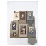 Antique Ladies Cabinet Card Photographs