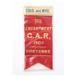 1903 Wyoming & Colorado GAR Encampment Badge