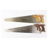 (2) Henry Disston Crosscut Handsaws