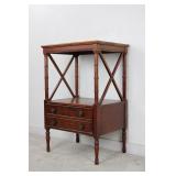 Sheraton Mahogany Two Drawer Nightstand