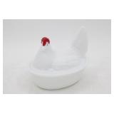 Vintage Westmoreland Milk Glass 5" Hen On Nest