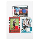 3) 2017-18 PANINI NFL Football Jersey Rookie Cards