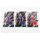 (3) NBA Panini PRIZM Jersey Basketball Cards