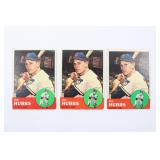 (3) 1963 TOPPS #15 Ken Hubbs Baseball Cards