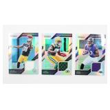 (3) Panini PRIZM NFL Jersey Cards