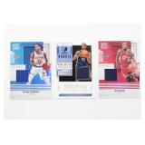 (3) NBA Panini Jersey Basketball Trading Cards