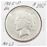 1925-P BU Silver Peace Dollar Coin