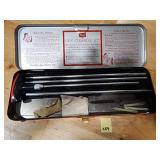 Sears Rifle Cleaning Rod w/ Tips & Case